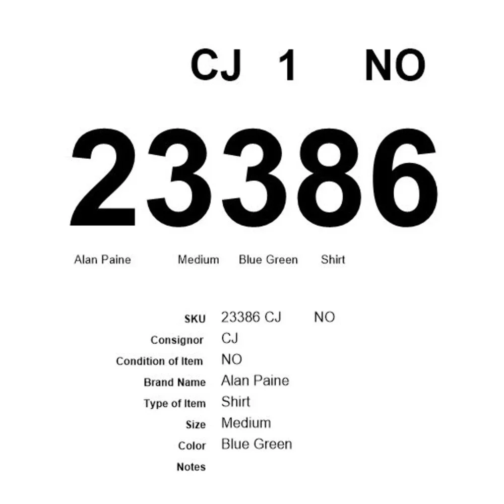 Alan Paine Mens Button Down Shirt Blue Green Long Sleeve Size Medium - CJ - Picture 8 of 10